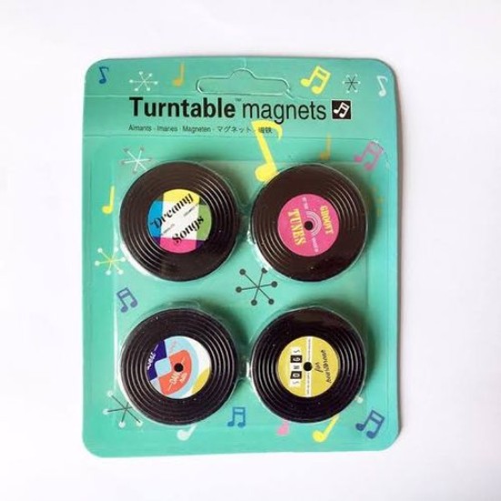 4pcs Turntable Fridge Magnet 